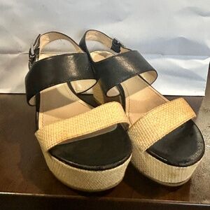 Calvin Klein’s wedge sandals as 8